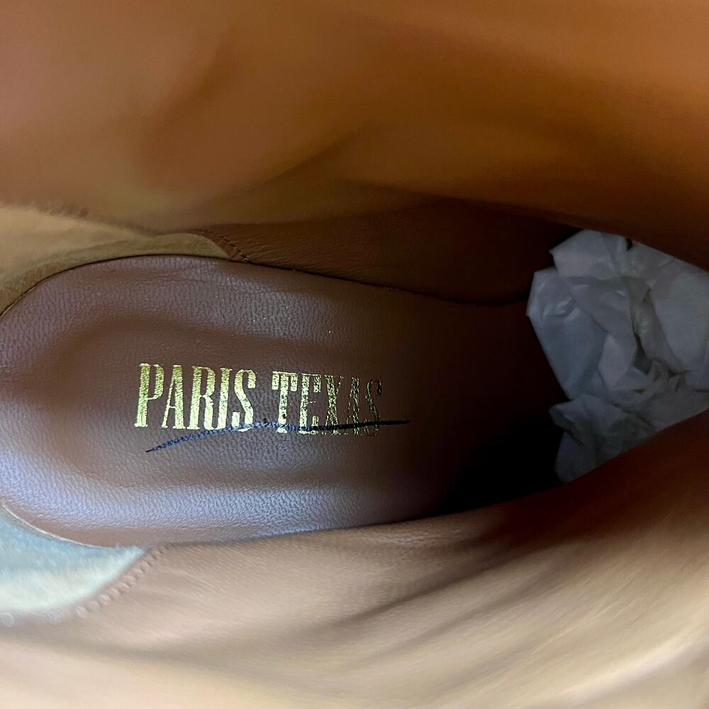 PARIS TEXAS Animal Print Embossed Leather Ankle Boots EU 39.5 US 9.5 Neutral NWT - Picture 9 of 13